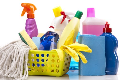 Support staff reviewing carpet cleaning service concerns